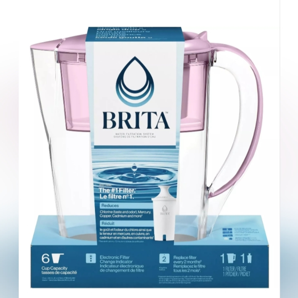 Brita Pink Water Filter Pitcher